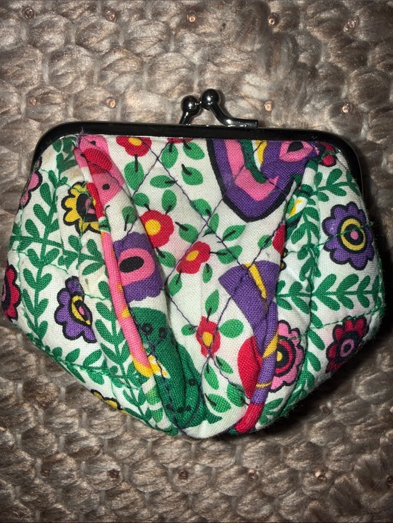 Vera Bradley Handbags - Vera Bradley Viva La Vera Pattern Mini Kiss Lock Change Purse